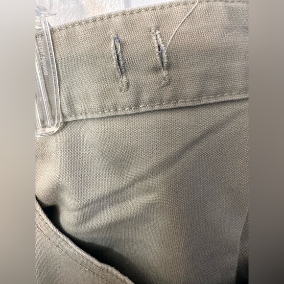 NIKE SB Skateboard Pants Mens Gusseted Beige Chino Zip Pockets Flex Canvas - Picture 5 of 7